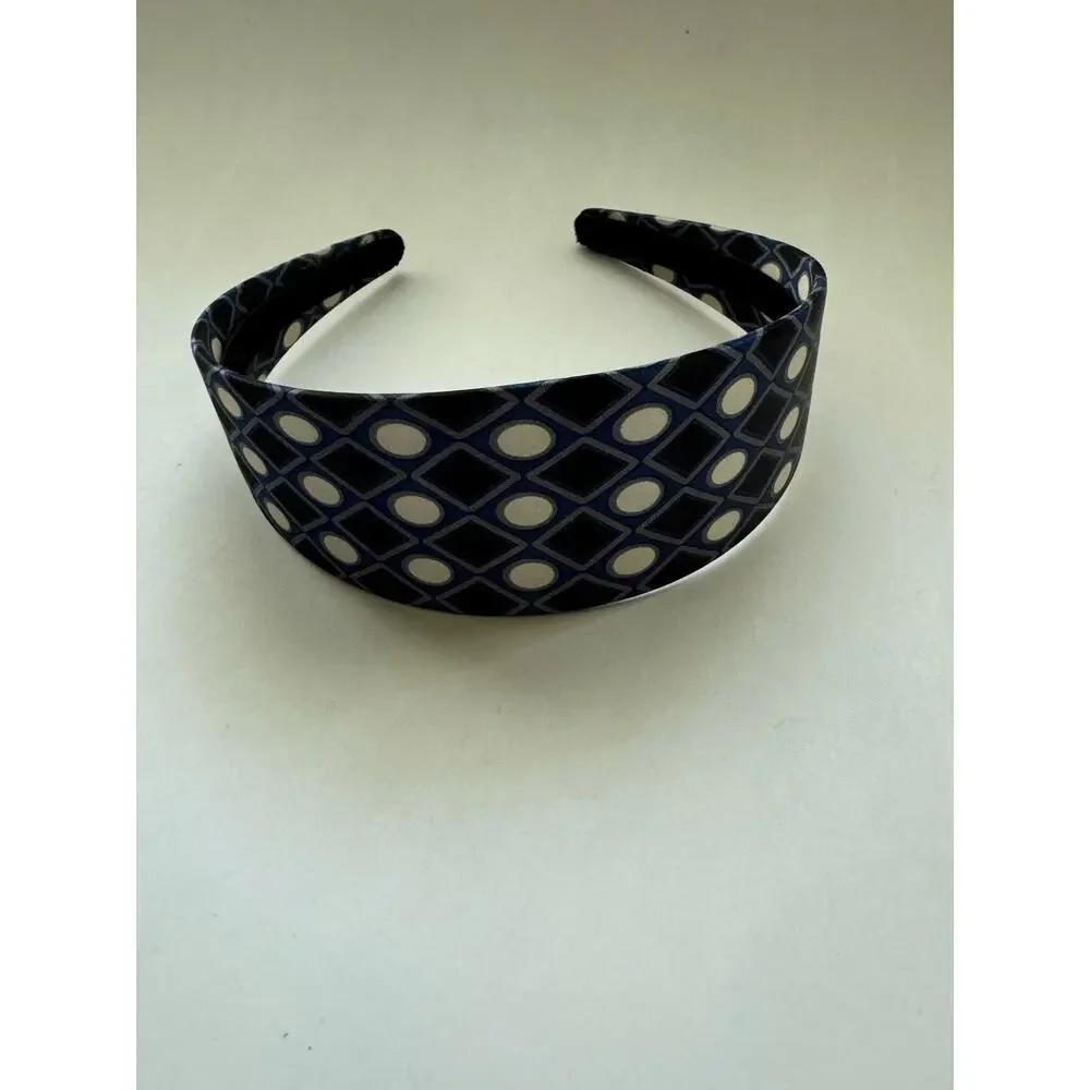 NWOT A Bundle of Five Head Bands- Retro Print and Black Rhinestone